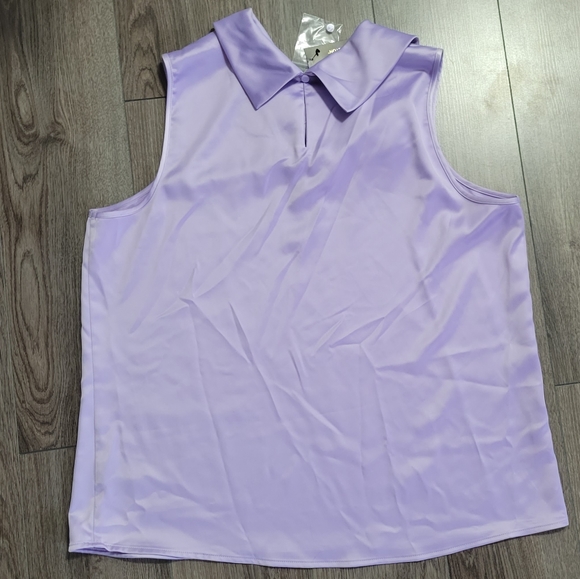 NWT Lilac Silky Worthington Blouse - Picture 2 of 4